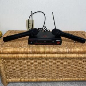 Rockville RWM1201VH VHF Wireless Dual HandHeld Microphone Mic System